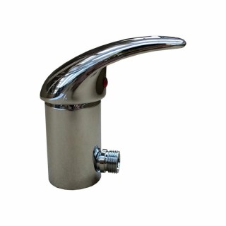 1 - Mitigeur de douche à levier unique chromé 32 mm pour douche de camping-car