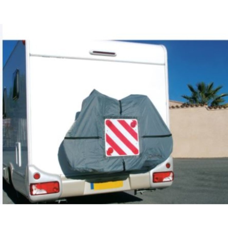 1 - Optima Bike Cover 2 3 places Camper avec porte-panneau