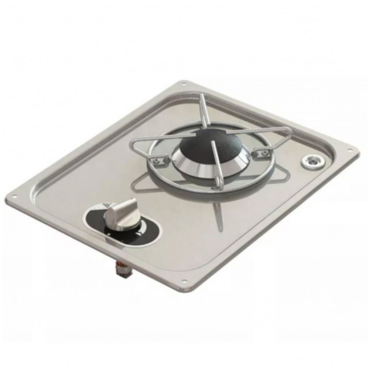 1 - Fornello a Gas da Incasso 1 Fuoco Inox Navy Load 1,8 kW per Camper e Van