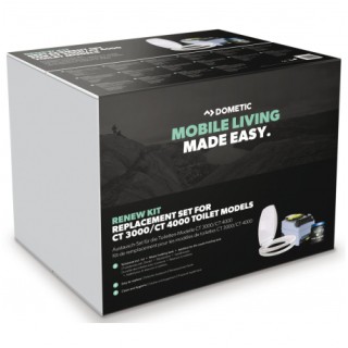 1 - Dometic Kit di Ricambio per WC CT 3000 CT 4000 Cassetta Tavoletta Disgregante Camper