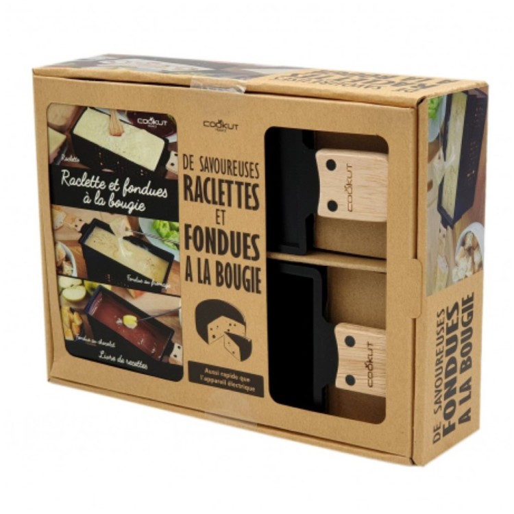 1 - Set Raclette e Fonduta a Candela per 2 Persone Idea Regalo Invernale